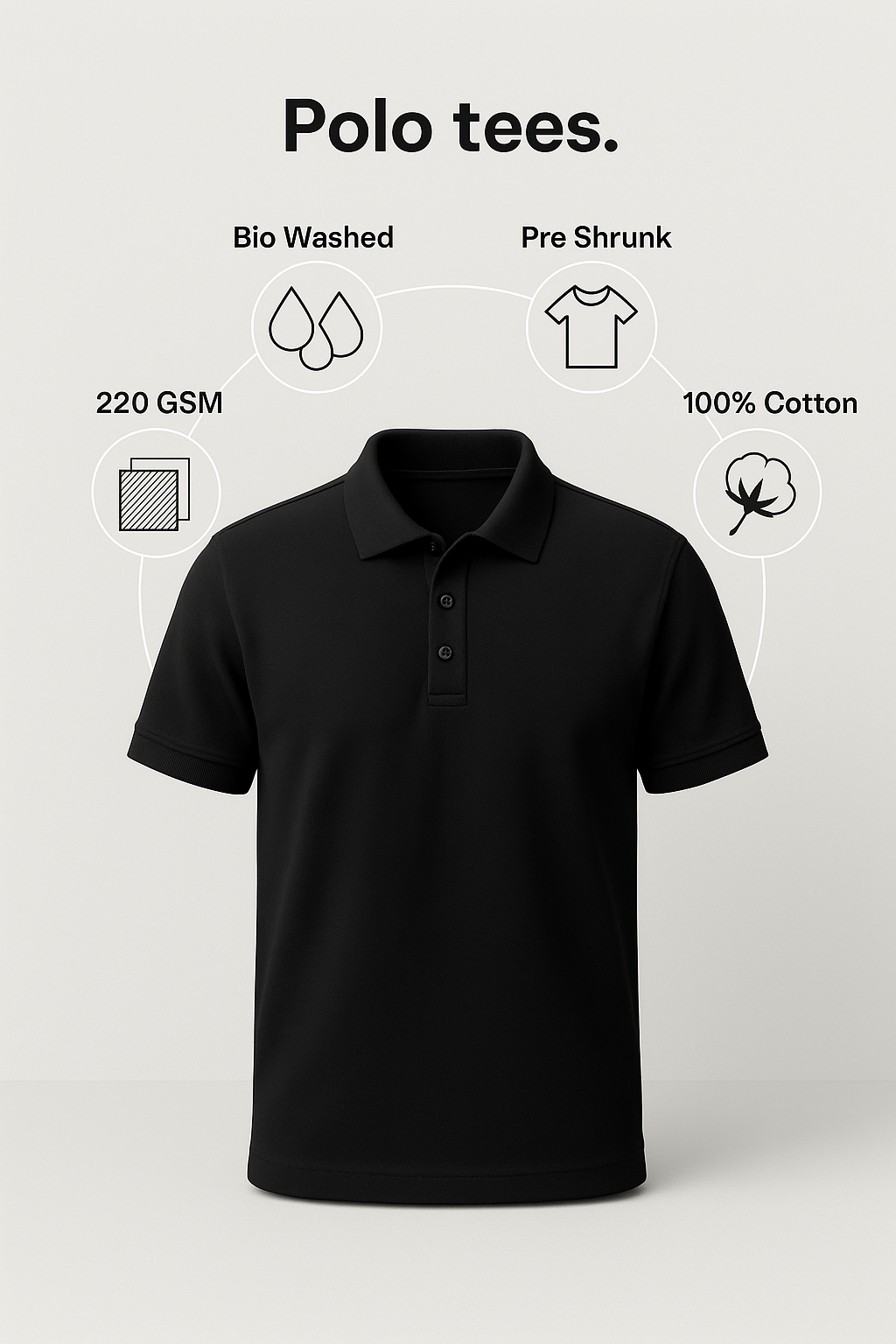 Black Premium Polo