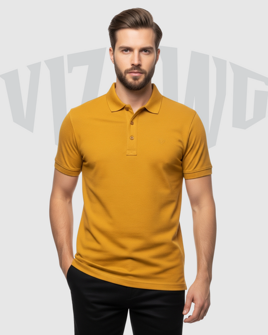 Mustard Yellow Premium Men's Polo