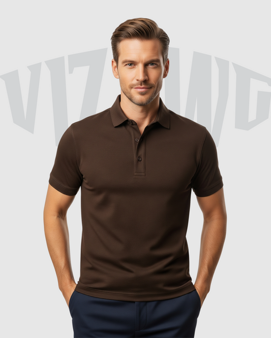 Coffee Brown Premium Polo